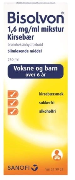 Bisolvon mikst oppl med kirsebærsmak 1,6 mg/ml