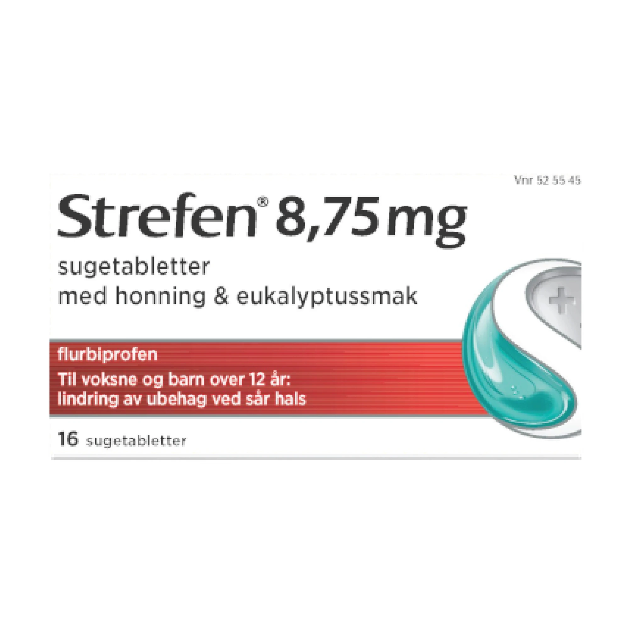 Strefen sugetab med honning/eukalyptussmak 8,75 mg