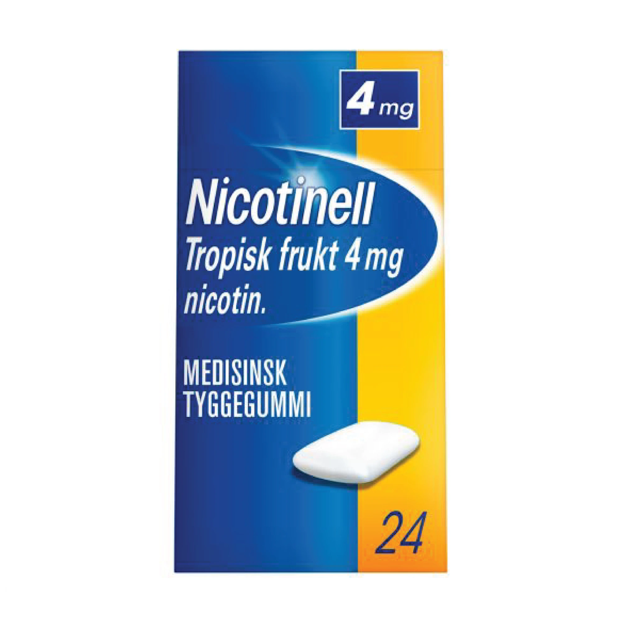 Nicotinell medisinsk tyggegummi med tropisk fruktsmak 4 mg