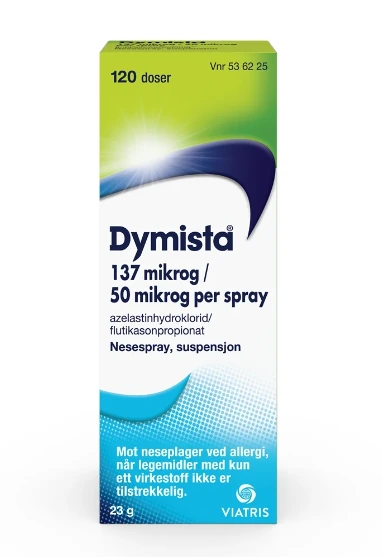Dymista nesespray susp 137 mikrog/dose/50 mikrog/dose