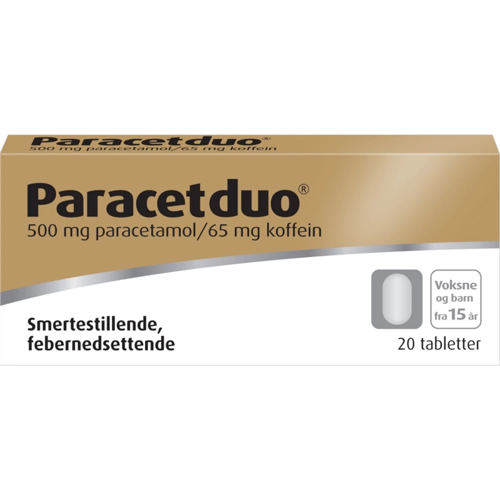 Paracetduo tab 500 mg/65 mg