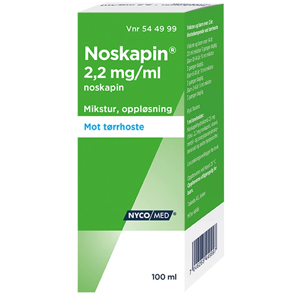 Noskapin mikst oppl 2,2 mg/ml