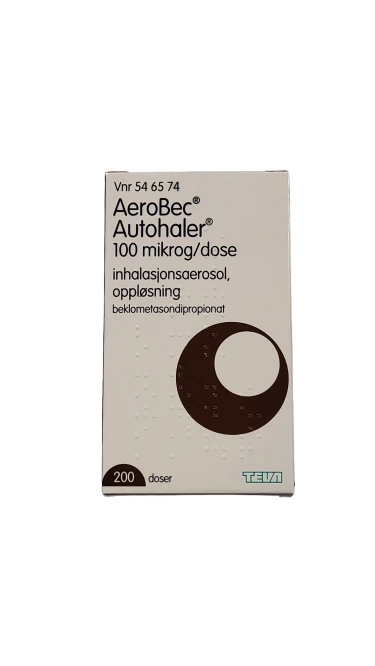 Aerobec Autohaler inh aerosol, oppl 100 mikrog/dose