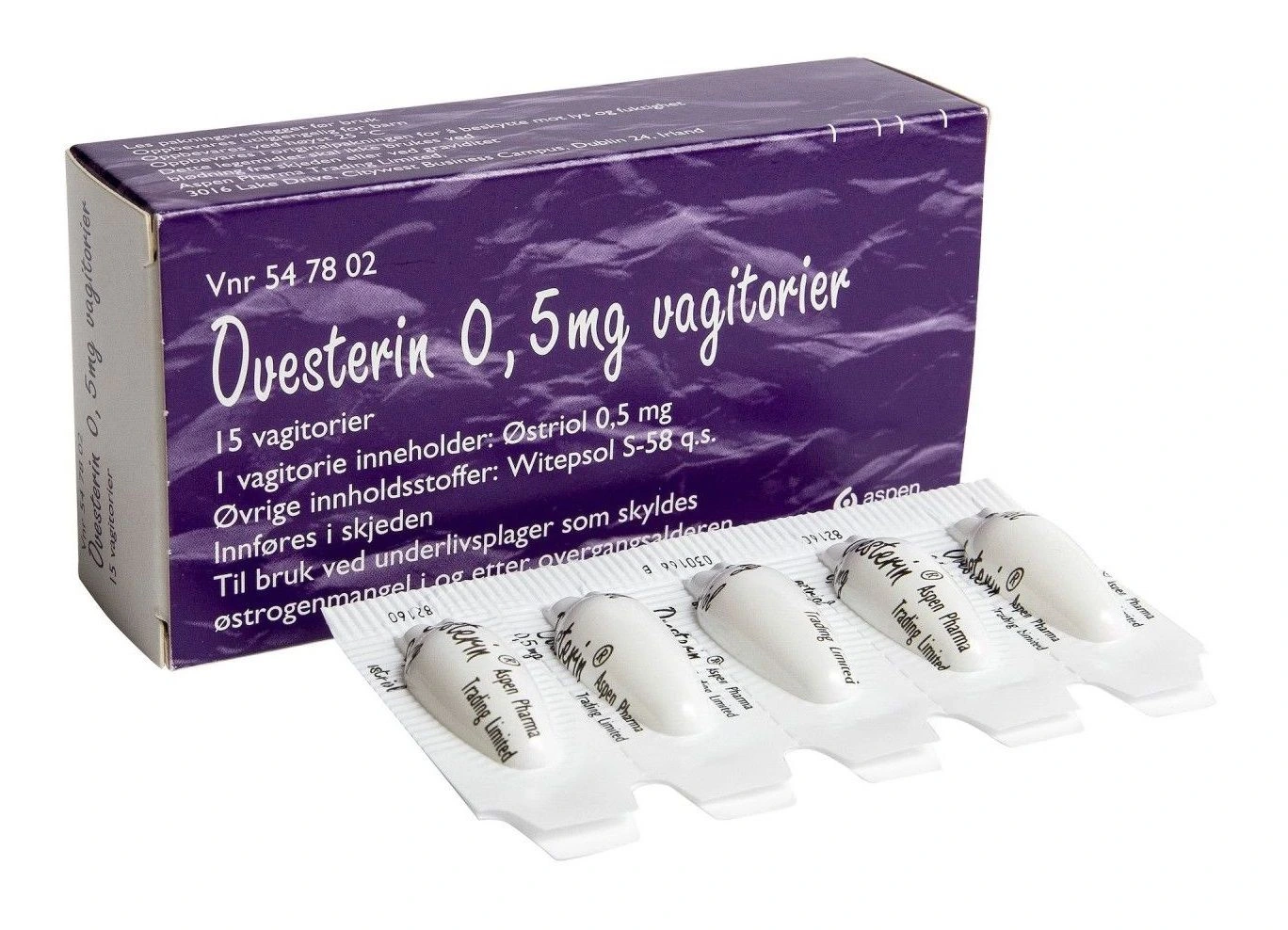 Ovesterin vagitorie 0,5 mg