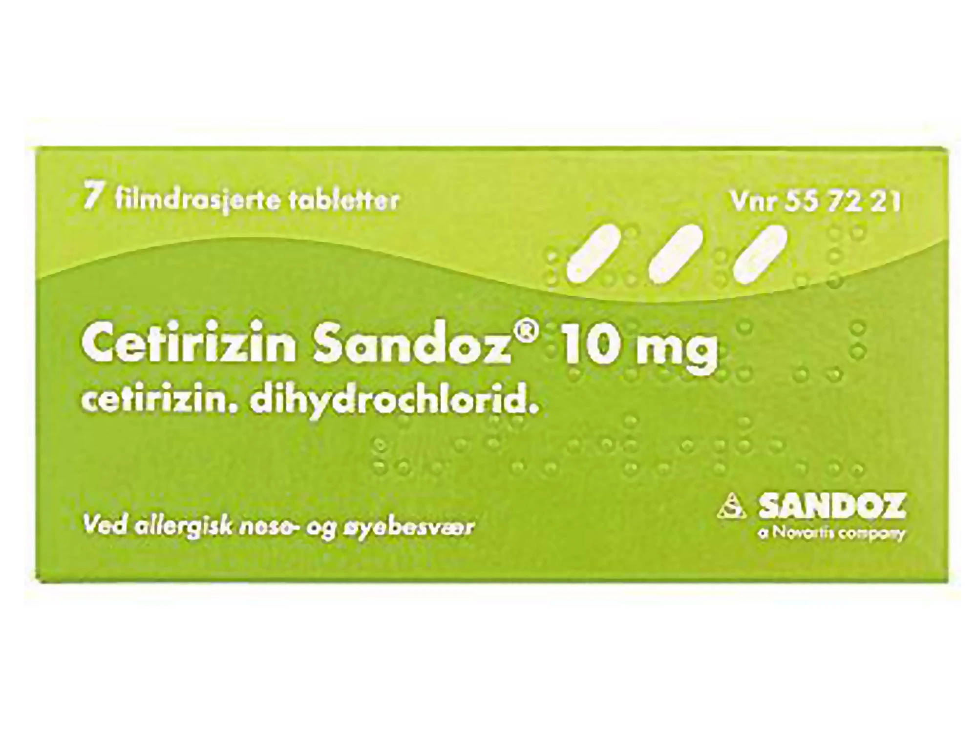 Cetirizin Sandoz tab 10 mg
