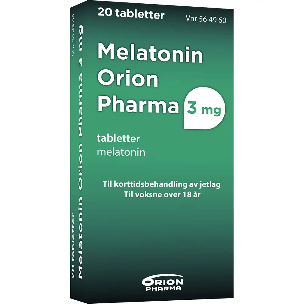Melatonin Orion Pharma tab 3 mg, 20 stk