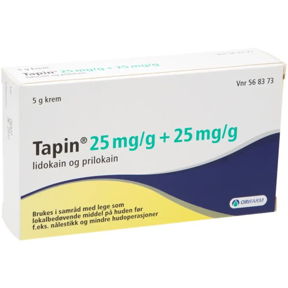 Tapin krem 25 mg/g/25 mg/g