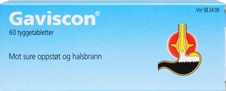 Gaviscon tyggetab 100 mg/120 mg/350 mg