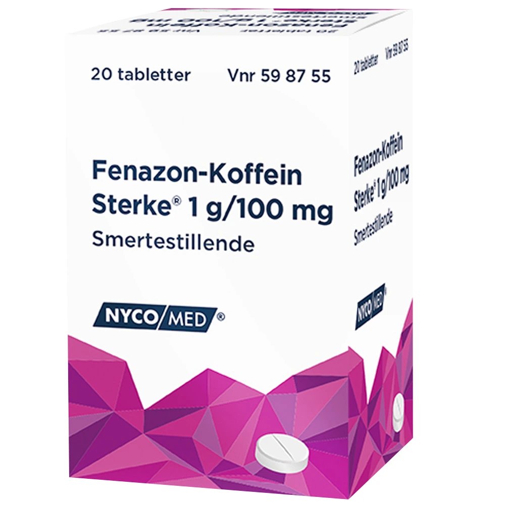 Fenazon-Koffein Sterke tab 1 g/100 mg