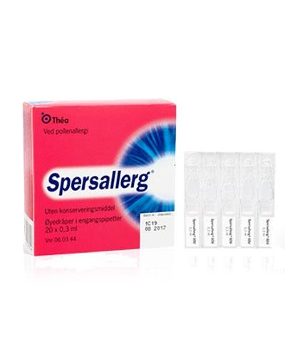 Spersallerg øyedråper 0,3 ml 20 stk