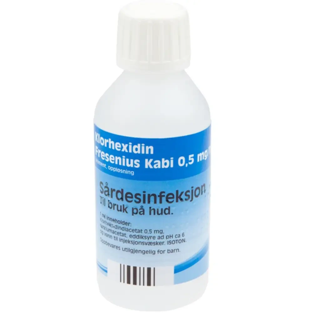 Klorhexidin Fresenius Kabi liniment, oppl 0,5 mg/ml