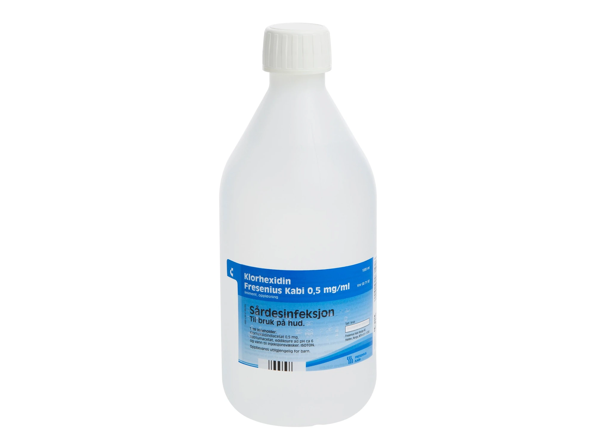 Klorhexidin Fresenius Kabi liniment, oppl 0,5 mg/ml