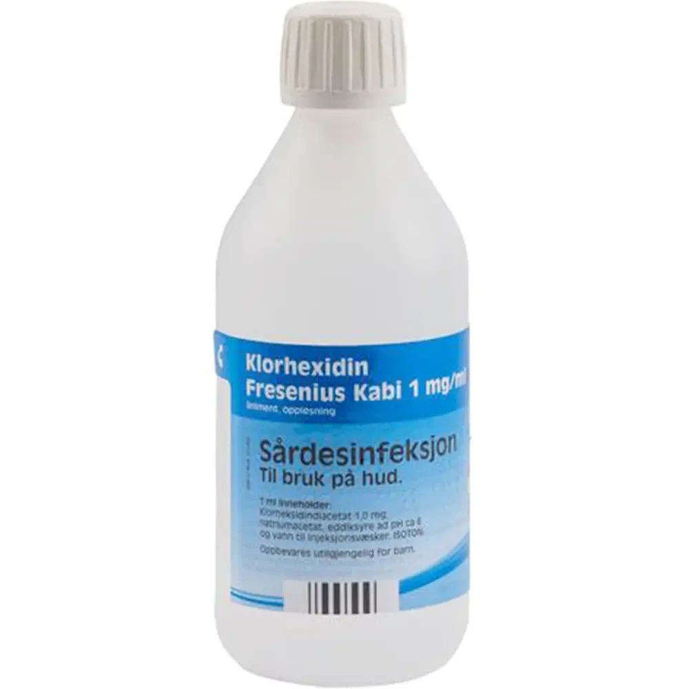 Klorhexidin Fresenius Kabi liniment, oppl 1 mg/ml