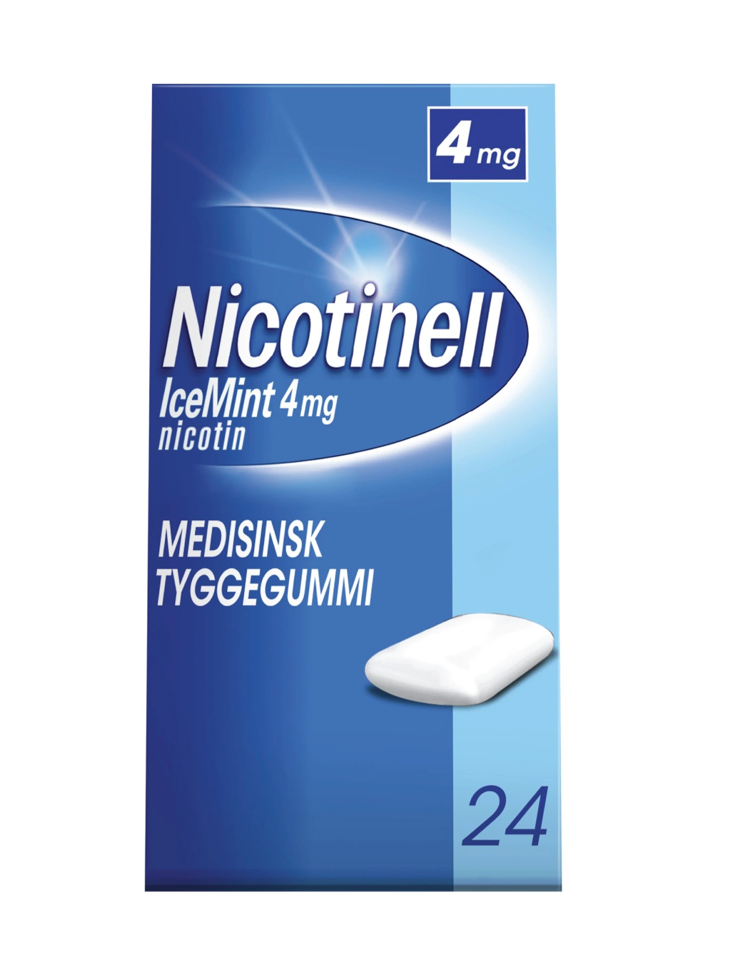 Nicotinell medisinsk tyggegummi med icemintsmak 4 mg