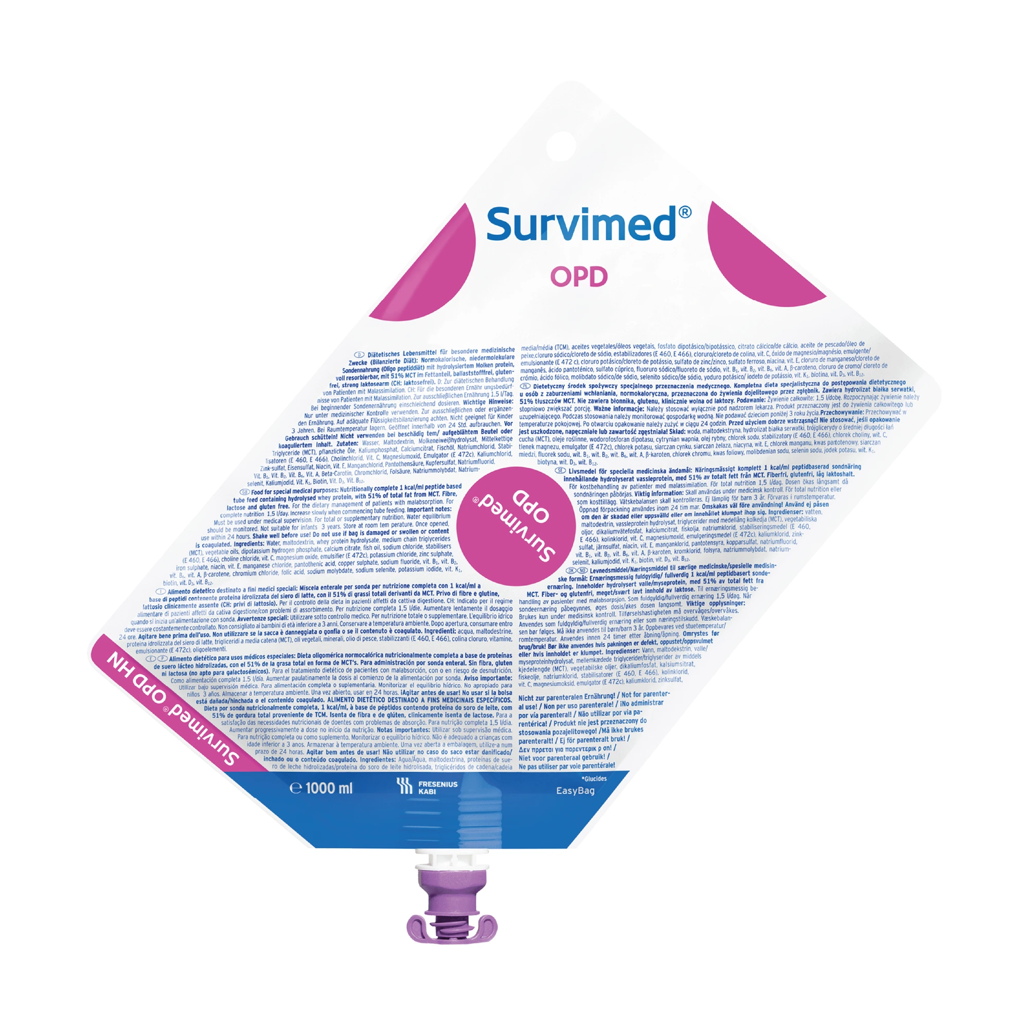Survimed OPD sondeløsning 8x1000 ml