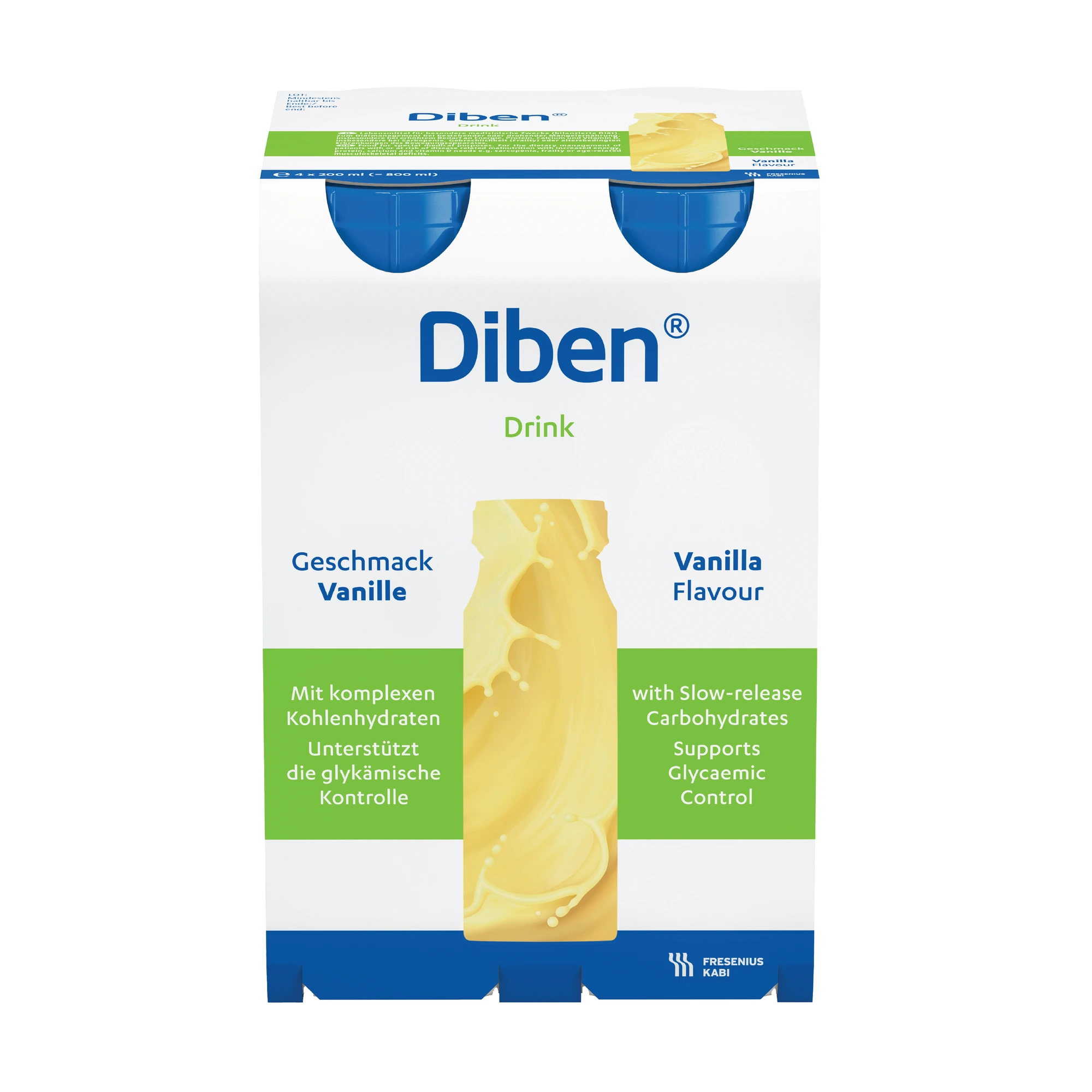 Diben Drink næringsdrikk vanilje 4x200 ml