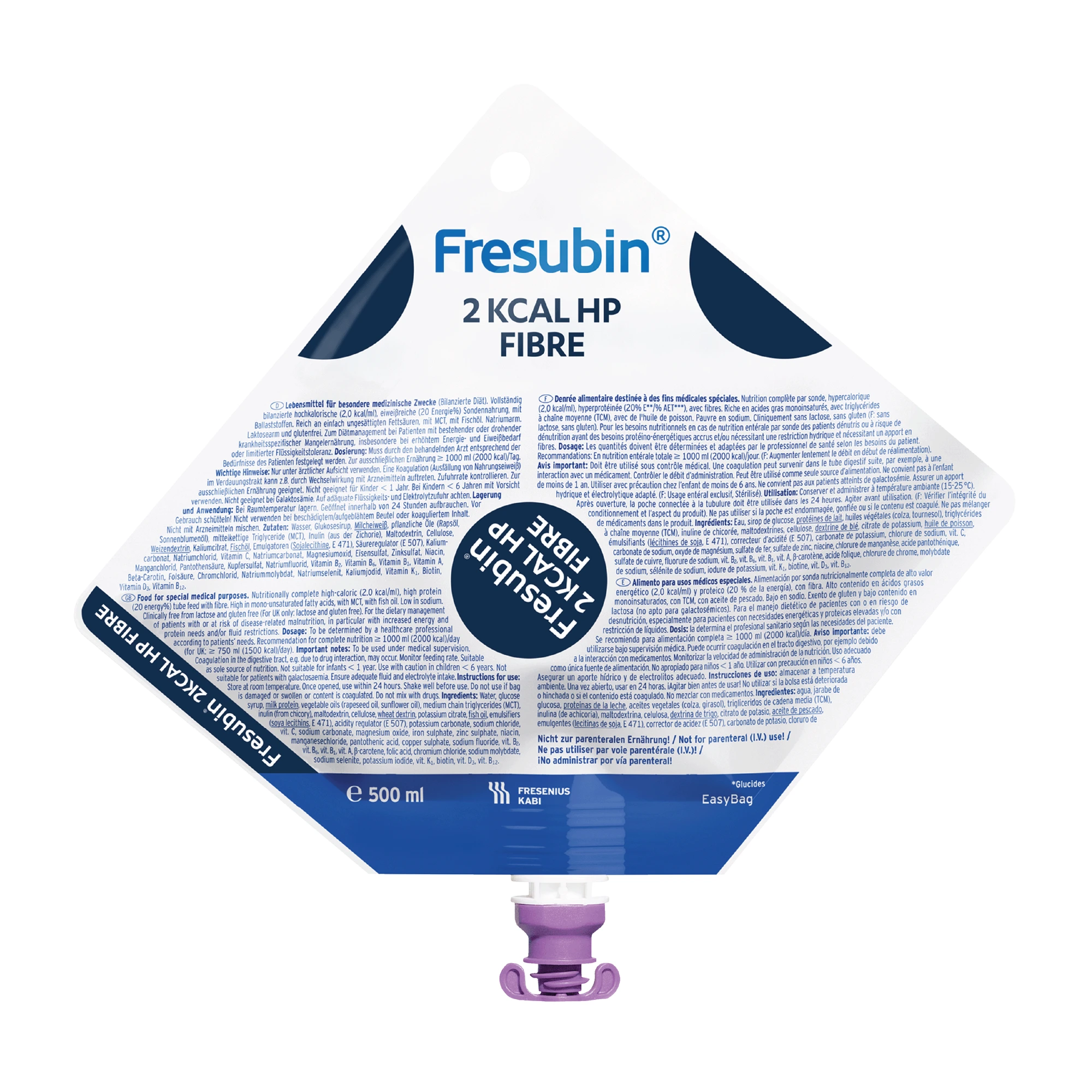 Fresubin 2 kcal HP Fibre sondeløsning 15x500 ml
