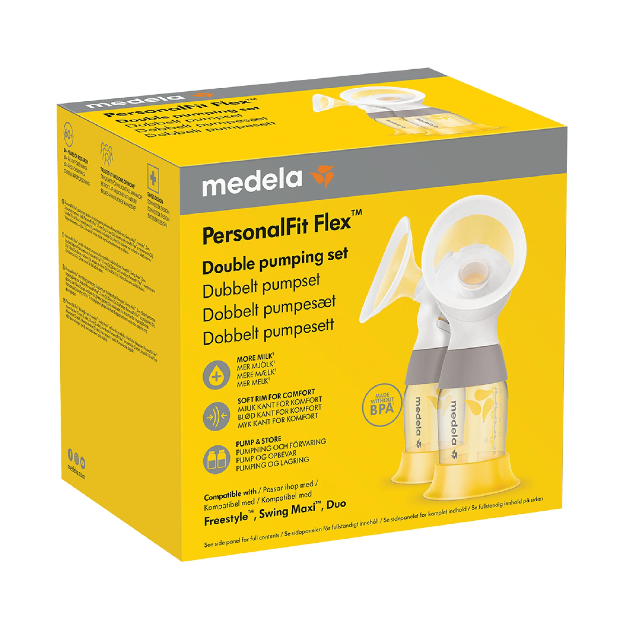 Medela PersonalFit Flex dobbelt pumpesett 1 sett