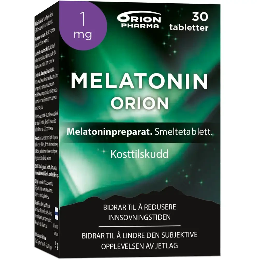 Orion melatonin smeltetab 1 mg