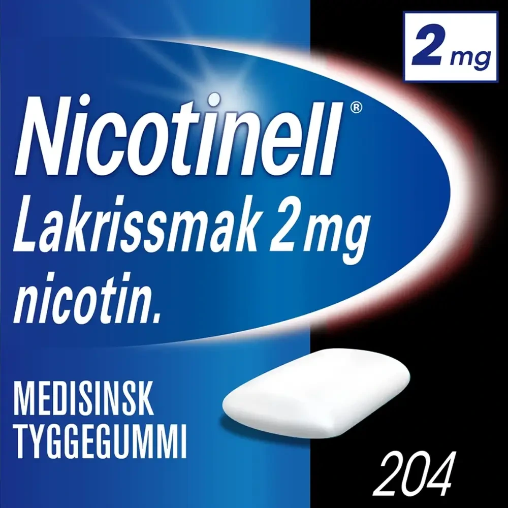 Nicotinell medisinsk tyggegummi med lakrissmak 2 mg