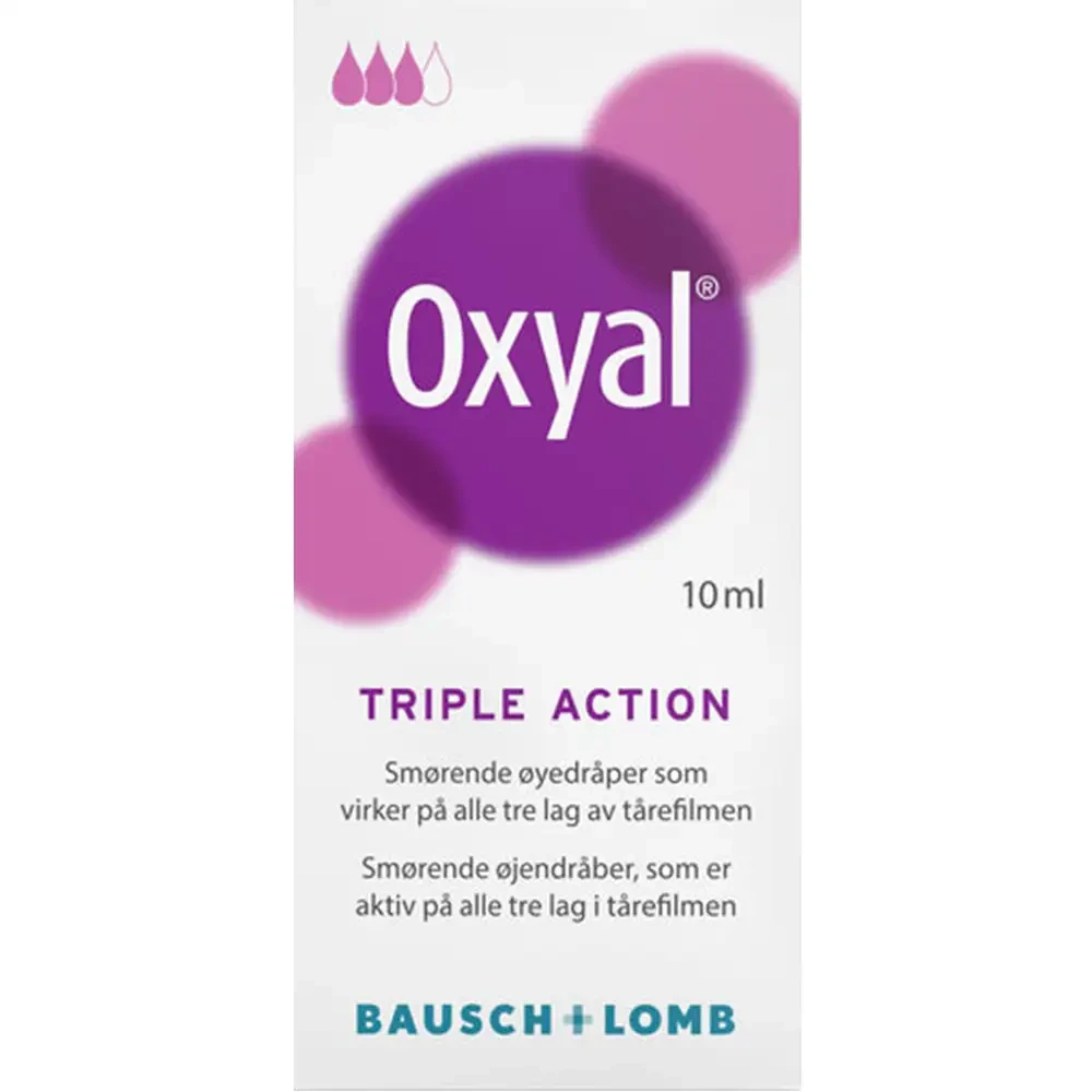 Oxyal Triple Action øyedråper 10 ml