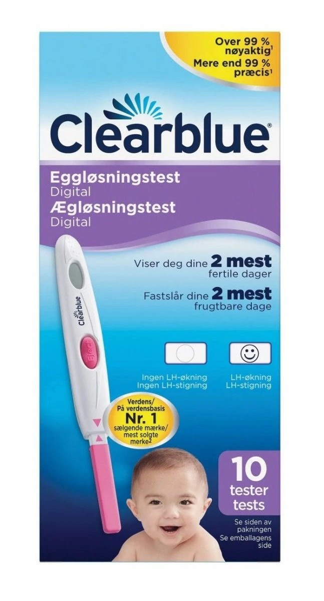 Clearblue digital eggløsningstest 10 stk