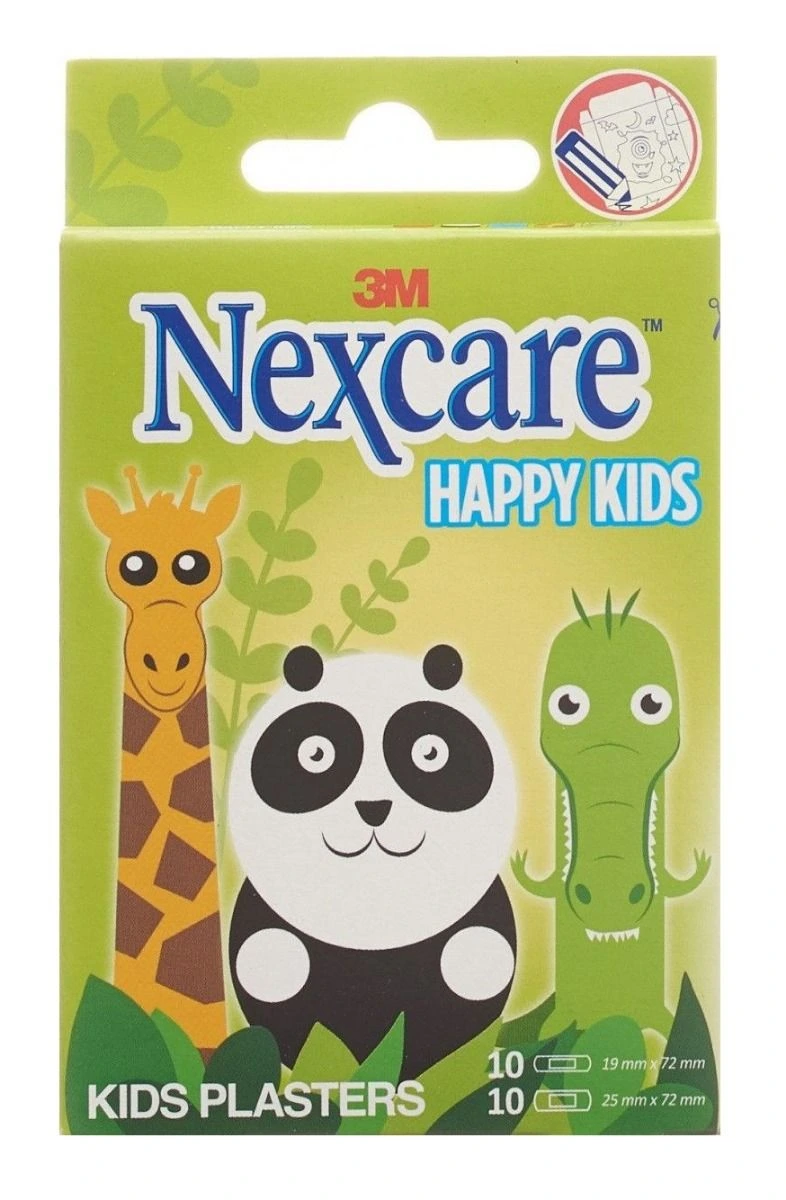 Nexcare Happy Kids plaster dyr 20 stk