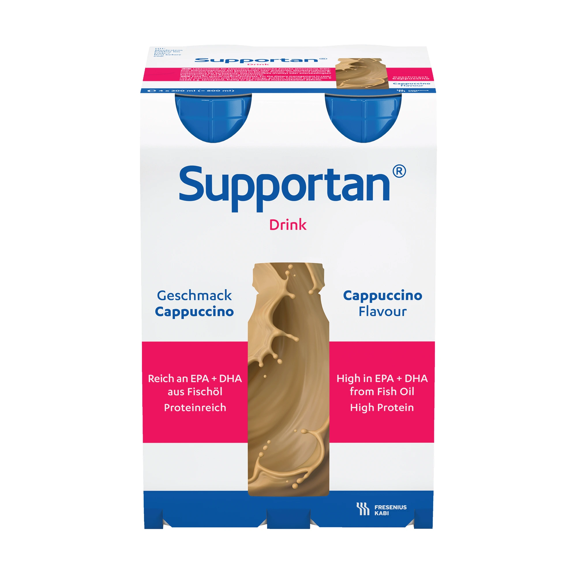 Supportan Drink næringsdrikk cappuccino 4x200 ml
