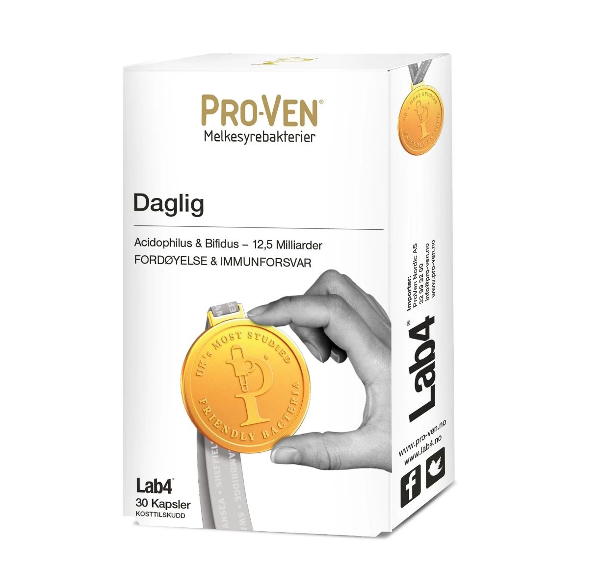 Pro-Ven daglig lab4 melkesyrebakterier kaps