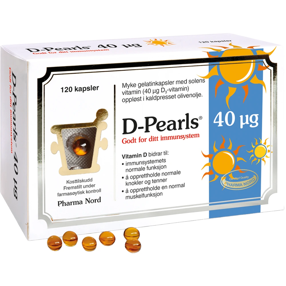 D-pearls kaps 40 mikrog