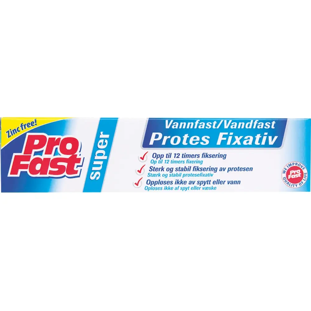 ProFast Superfixativ festemiddel til tannproteser 40 g