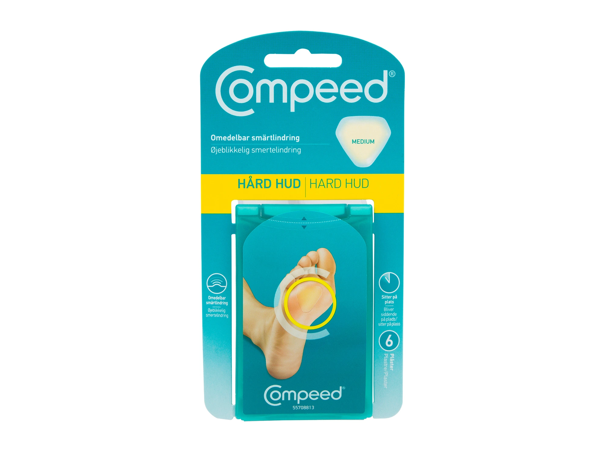 Compeed plaster mot hard hud 6 stk