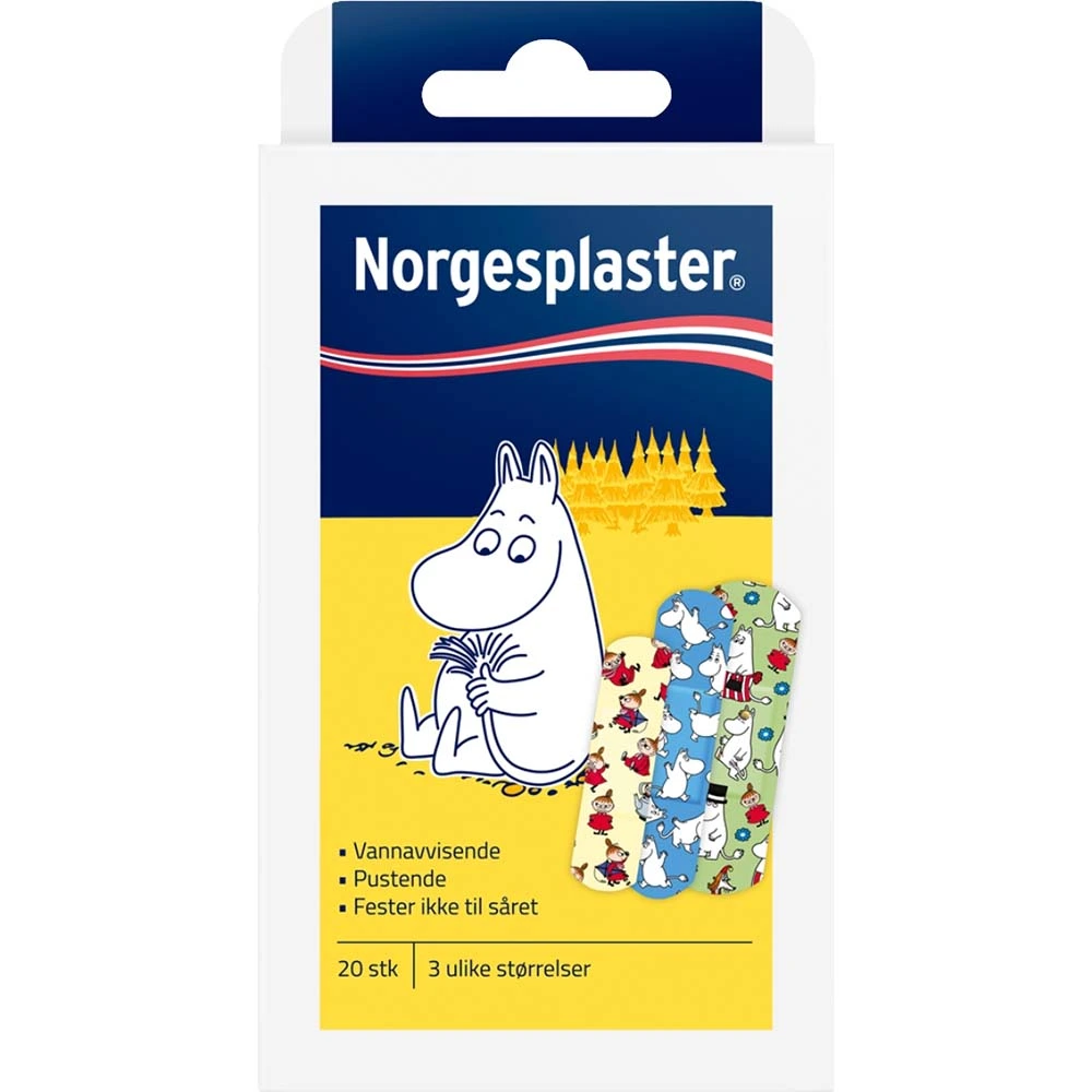 Norgeplaster Mummitroll barneplaster 20 stk