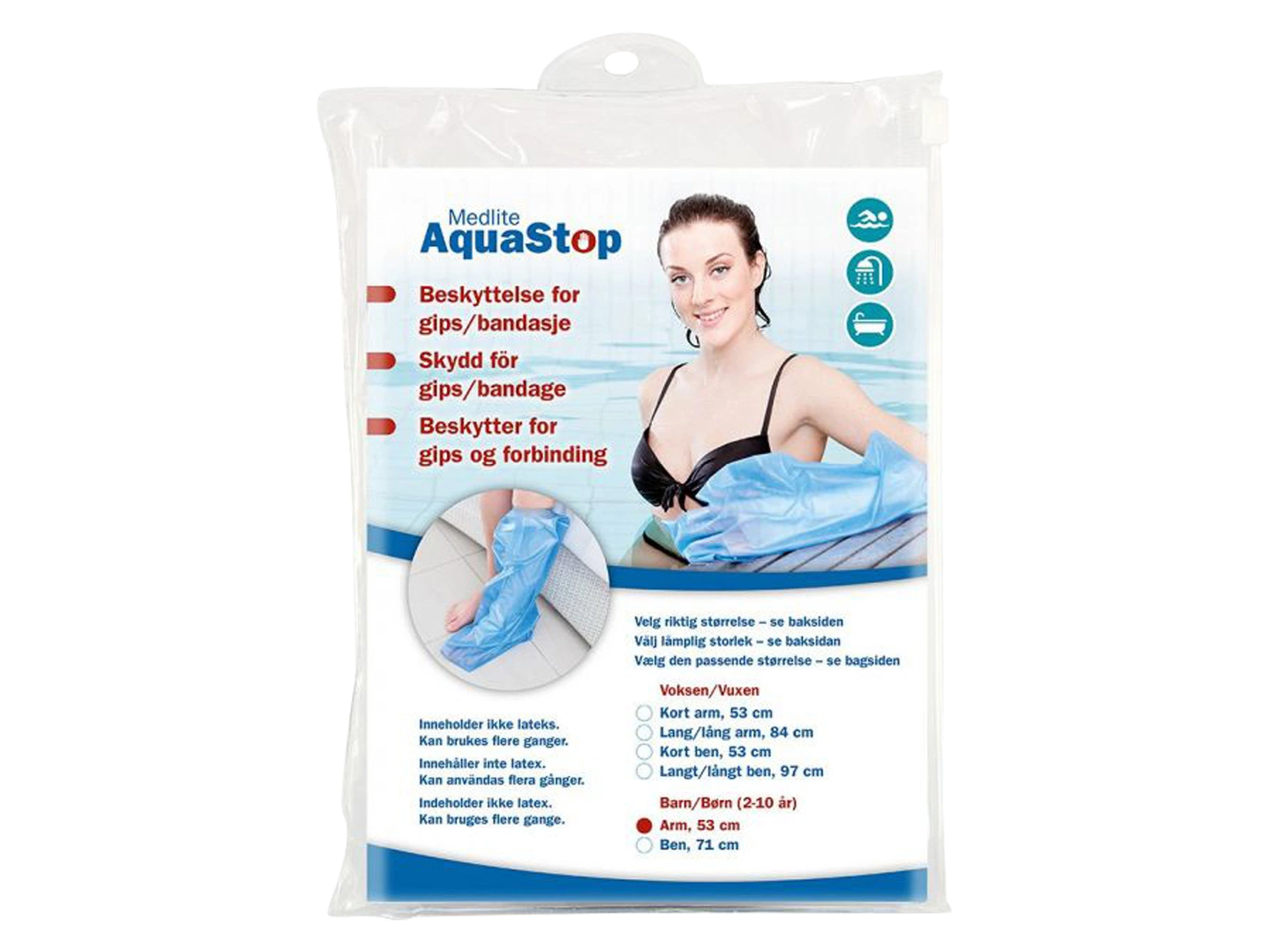 Aquastop dusjbeskytter barn arm 1 stk