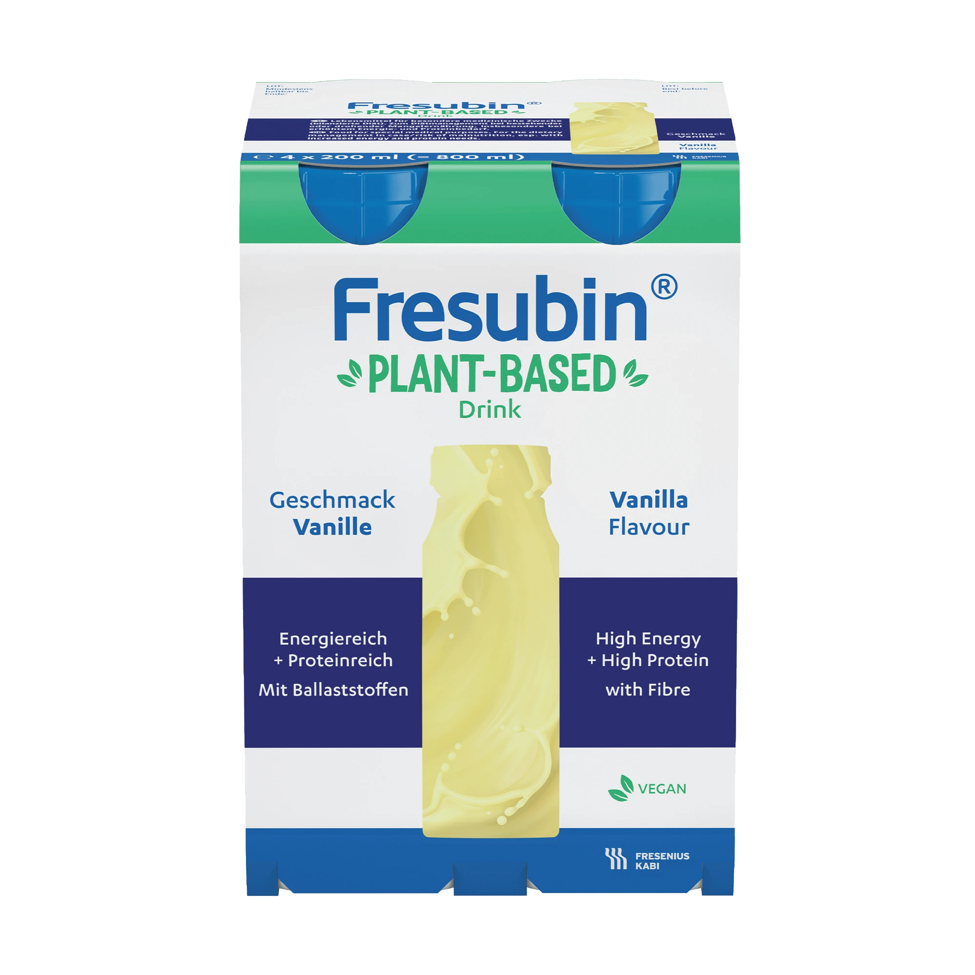 Fresubin Plant-Based Drink næringsdrikk vanilje 4x200 ml
