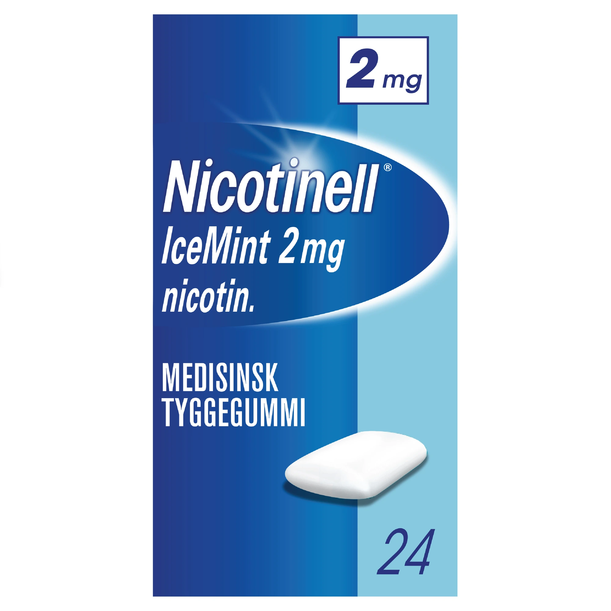 Nicotinell medisinsk tyggegummi med icemintsmak 2 mg