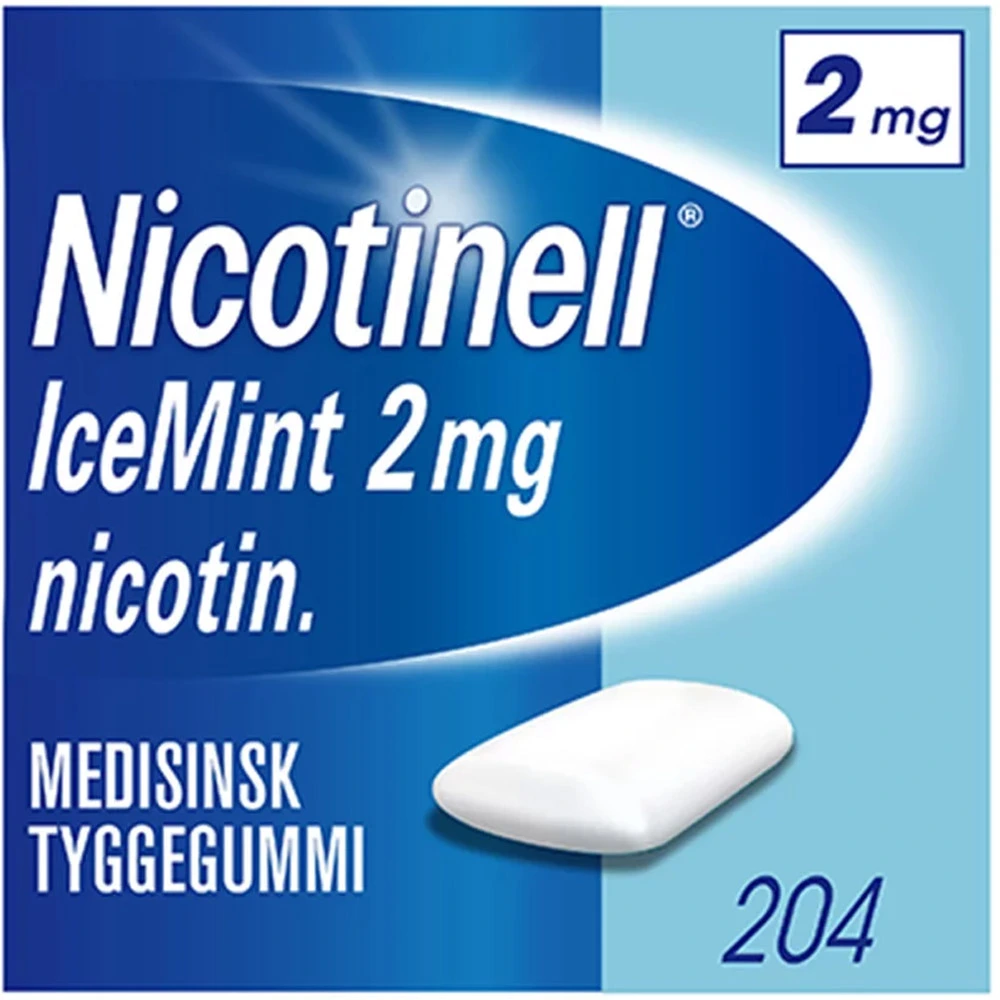 Nicotinell medisinsk tyggegummi med icemintsmak 2 mg
