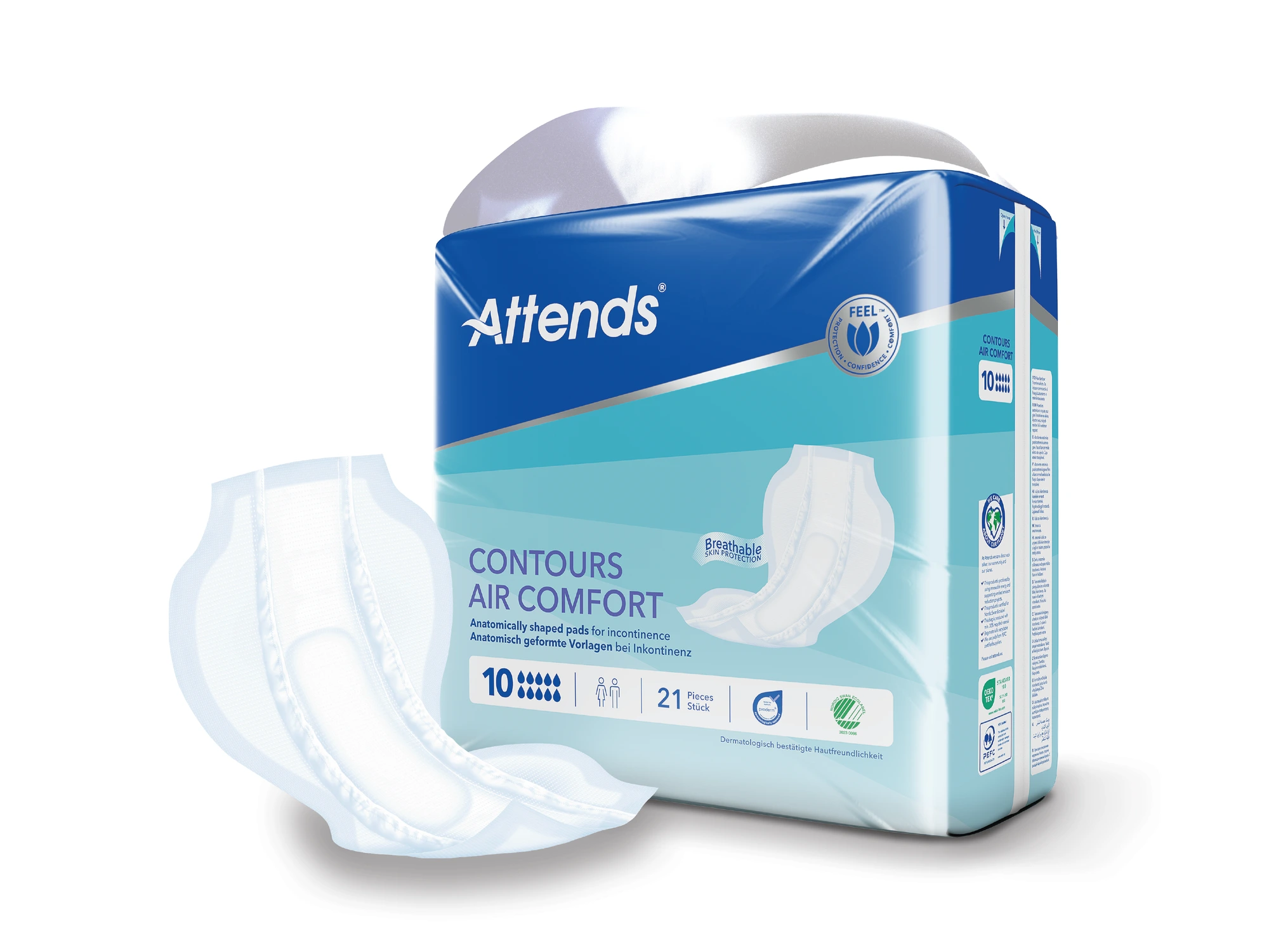 Attends Contours Air Comfort 10 21 stk