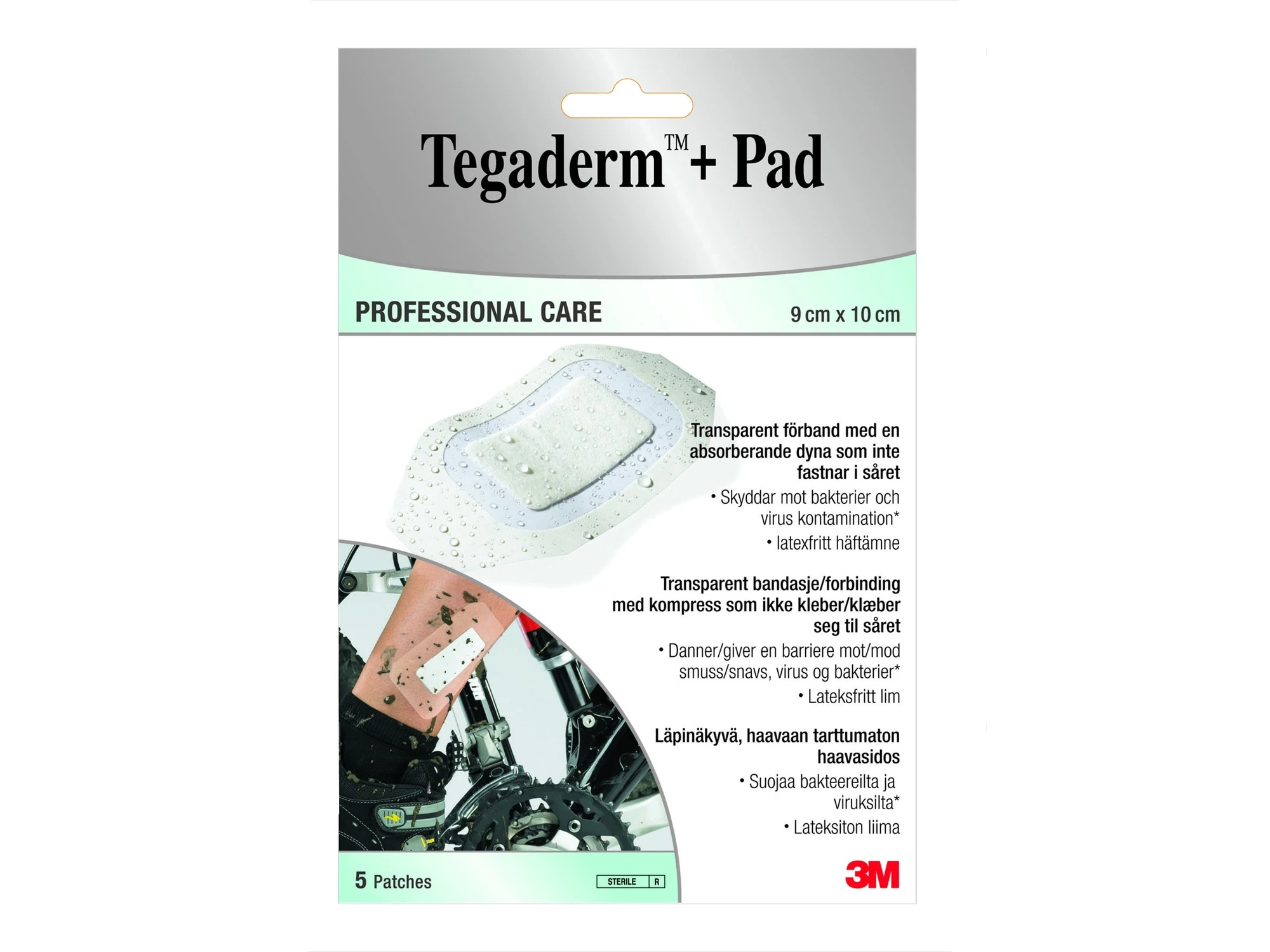Tegaderm +Pad vanntett bandasje 9 x 10 cm 5 stk