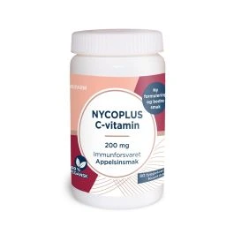 Nycoplus C-vitamin appelsin tyggetab med appelsinsmak 200 mg