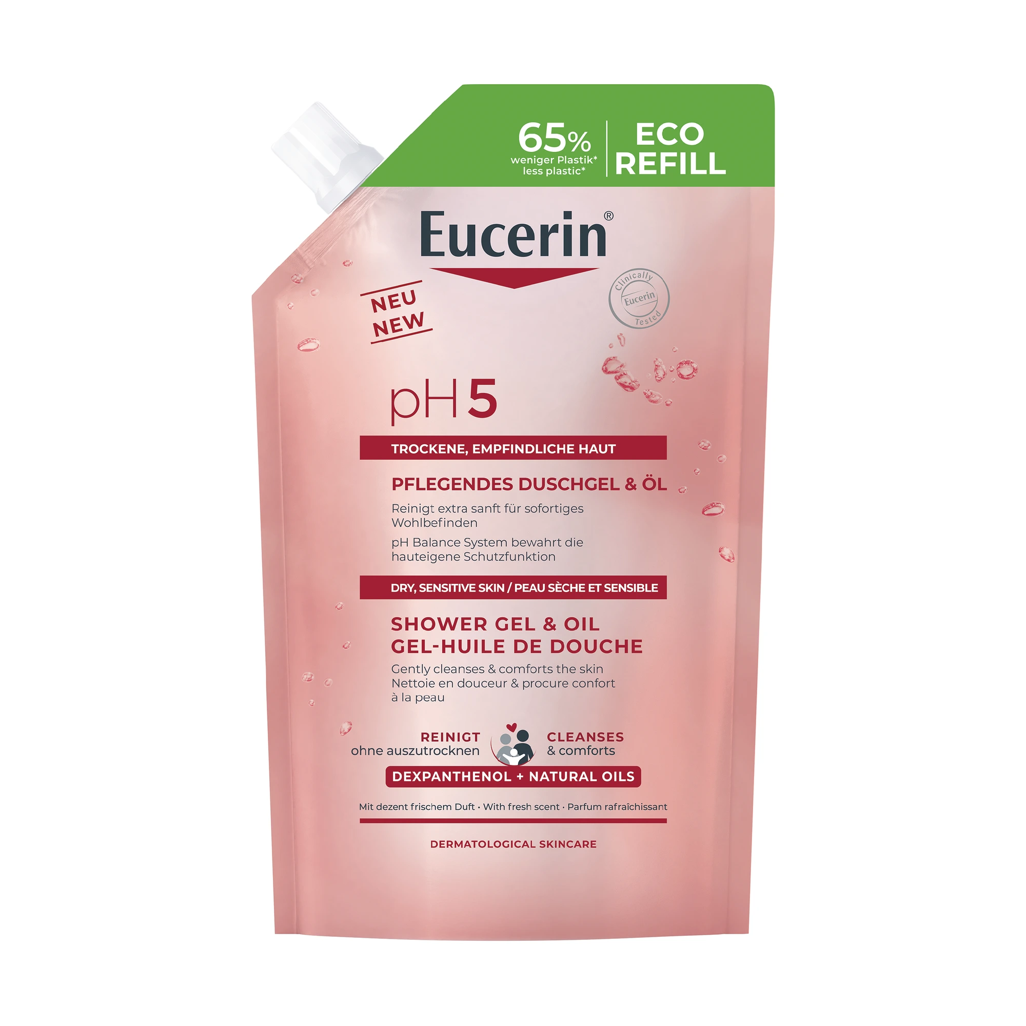 Eucerin pH5 Shower Gel & Oil dusjgel med olje refill 400 ml