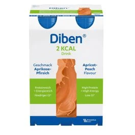 Diben 2 KCAL Drink næringsdrikk aprikos-fersken 4x200 ml