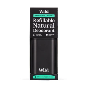 Wild Deo Herre Fresh Cotton & Sea Salt Black startpakke 1 sett