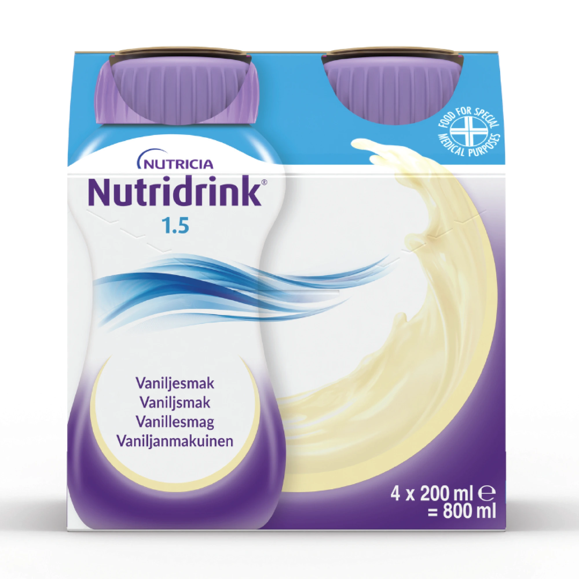 Nutridrink næringsdrikk vanilje 4x200 ml