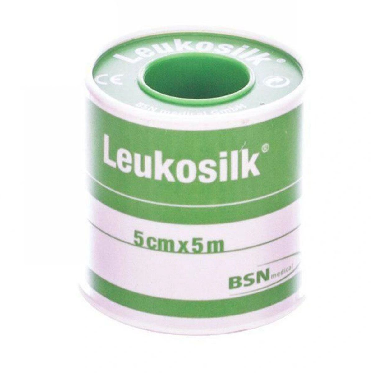 Leukosilk silketape 5 cm x 5 m 1 stk