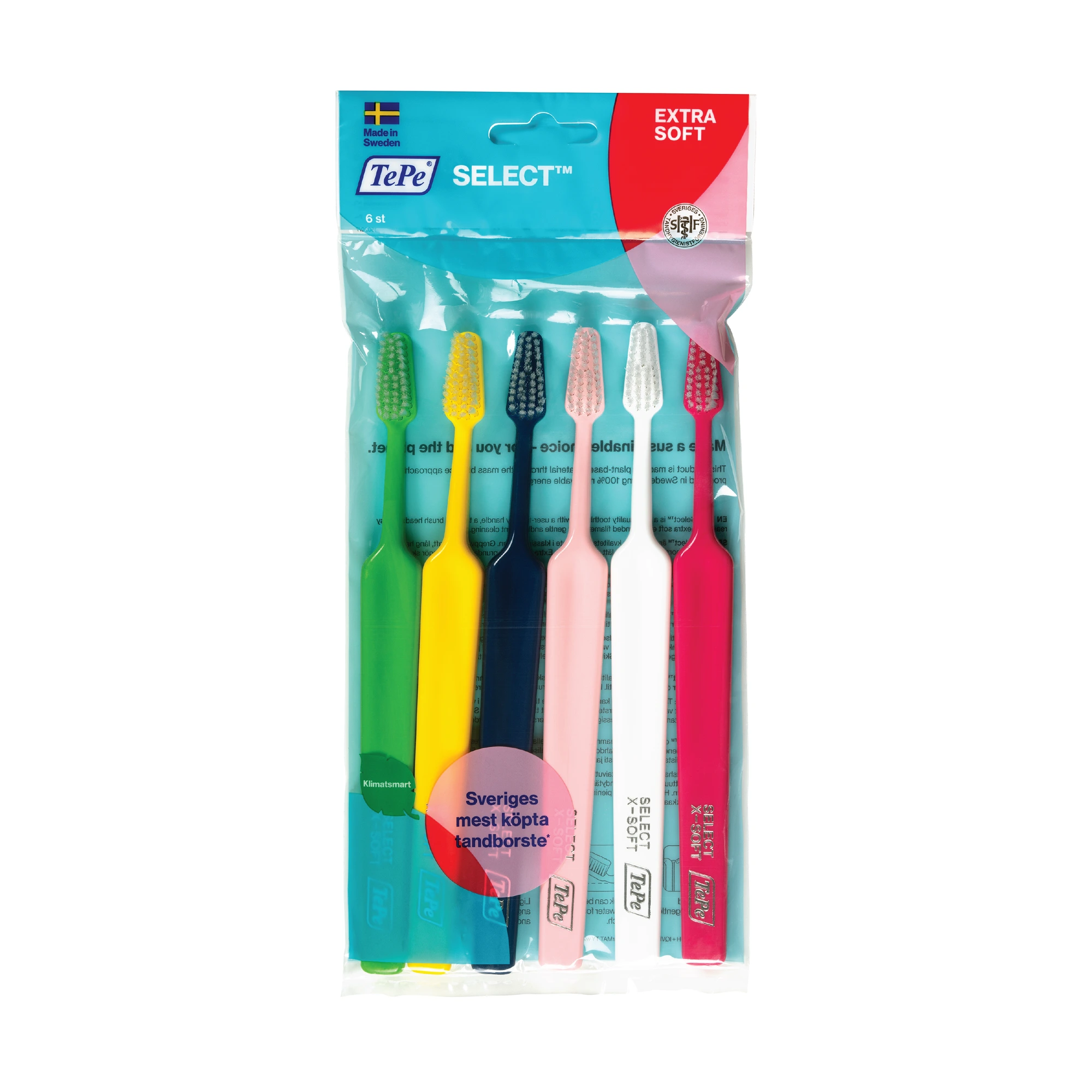TePe Select Extra Soft tannbørster 6 stk