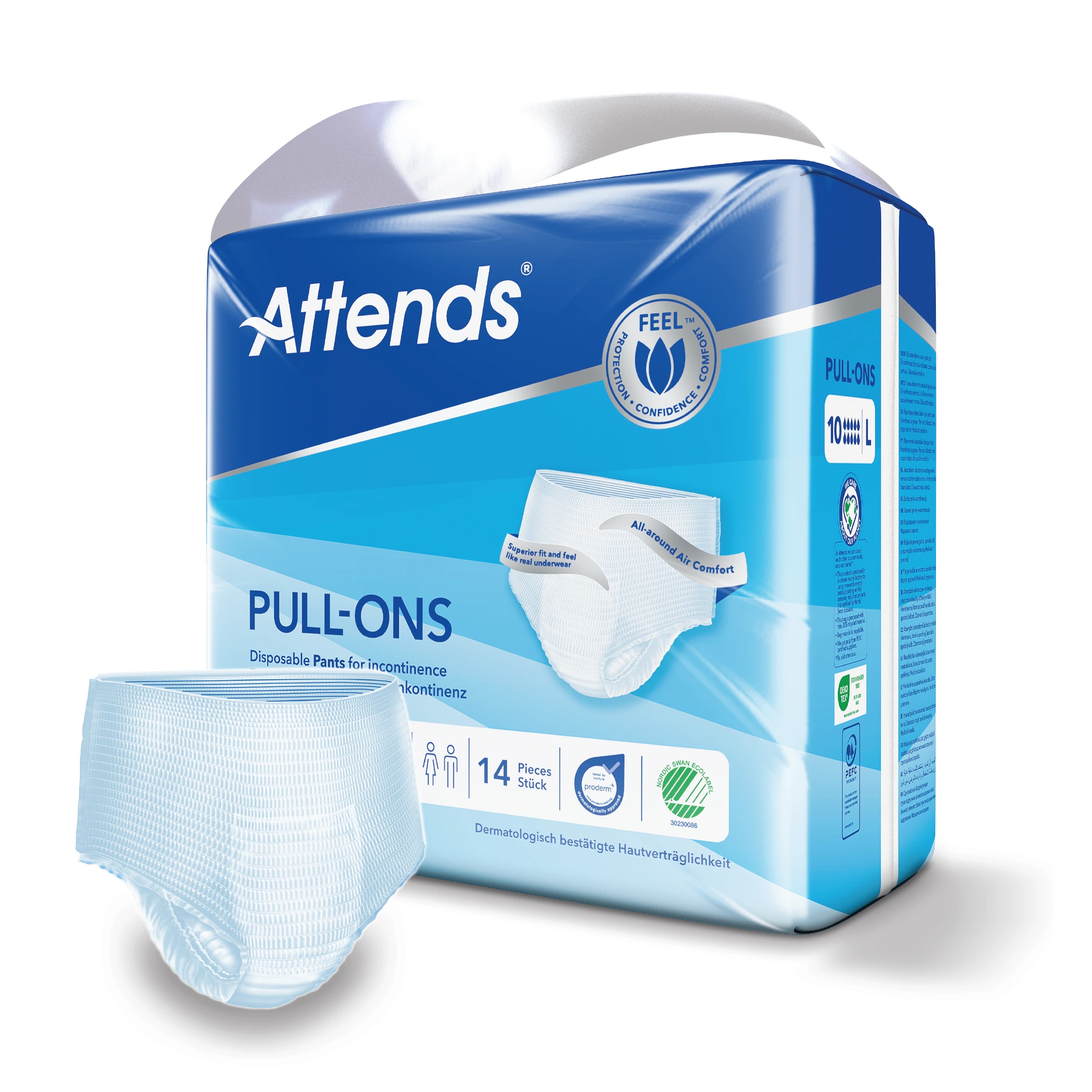 Attends Pull-Ons 10 L bleiebukse 14 stk