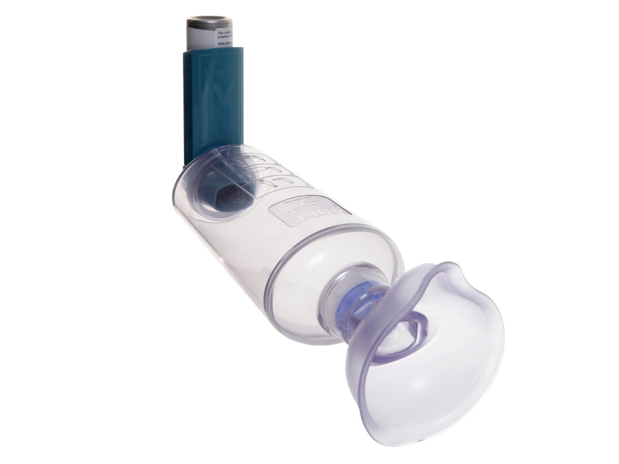 Ablespacer inhalasjonskammer med maske str M 1 stk