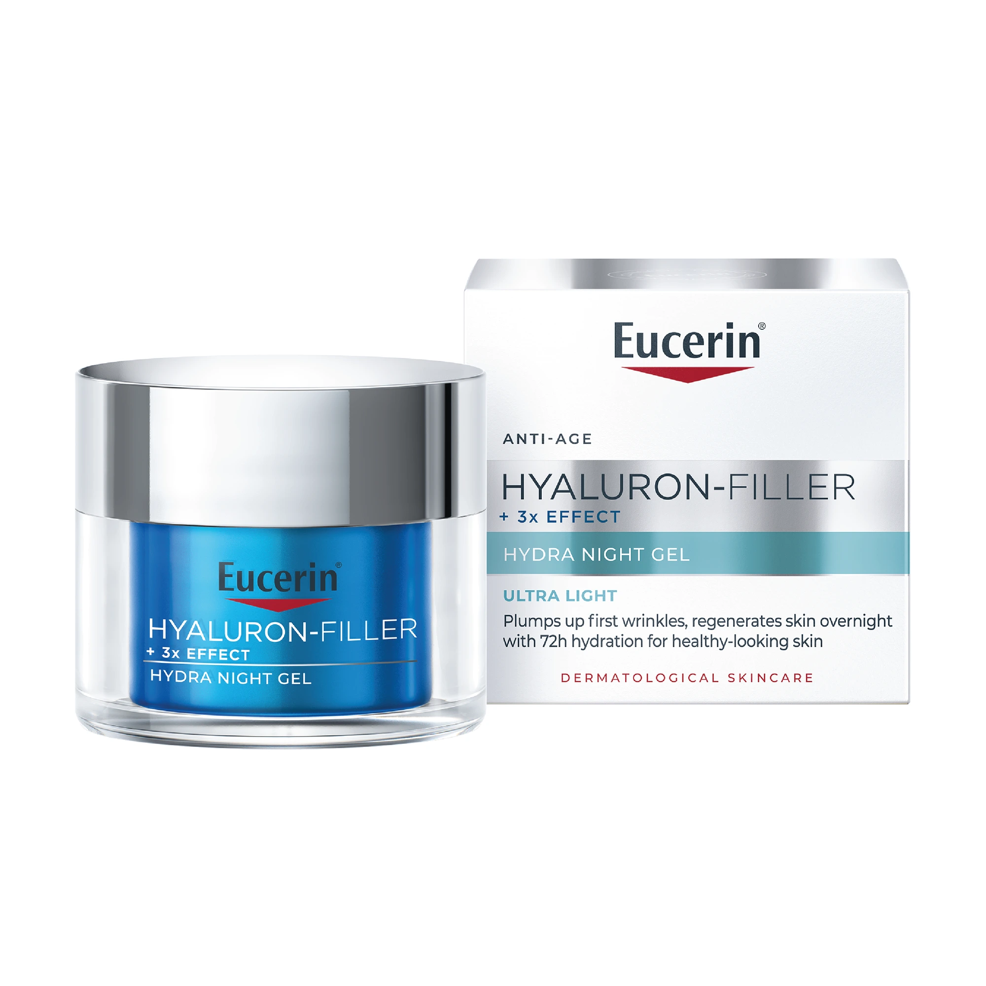 Eucerin Hyaluron-Filler +3x Effect Gel nattkrem 50 ml