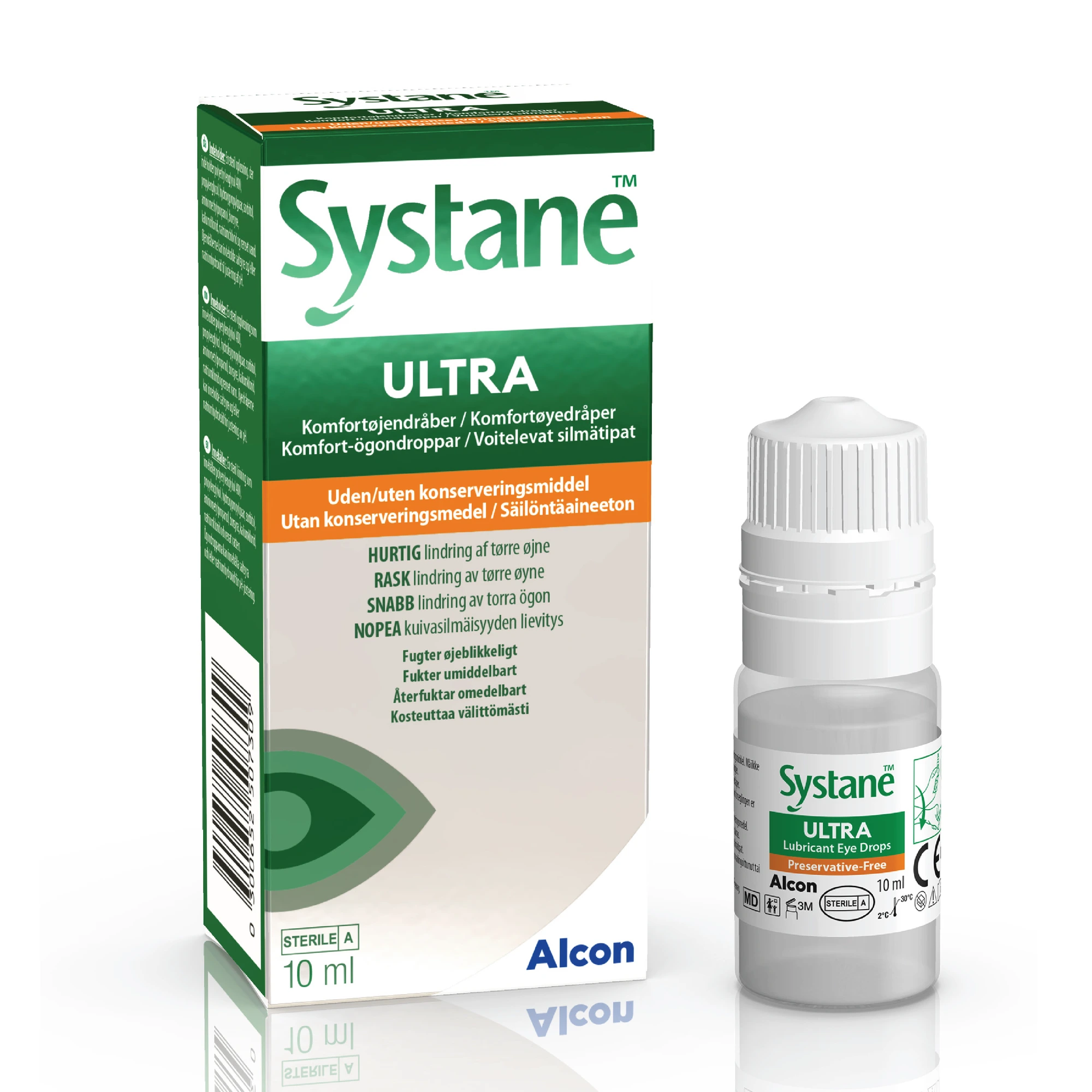 Systane Ultra komfortøyedråper uten konserveringsmiddel 10 ml